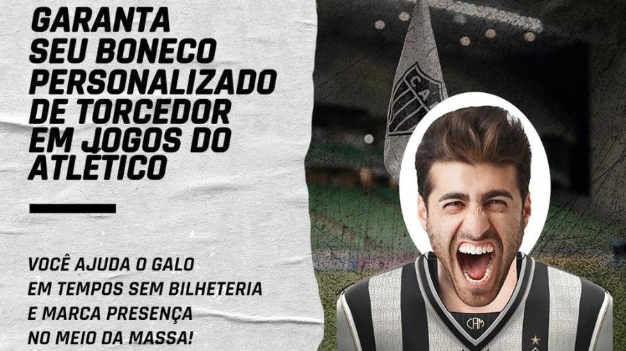 Com jogos sem público, Galo tentará arrecadar com a imagem dos torcedores nas arquibancadas - Divulgação/Atlético-MG