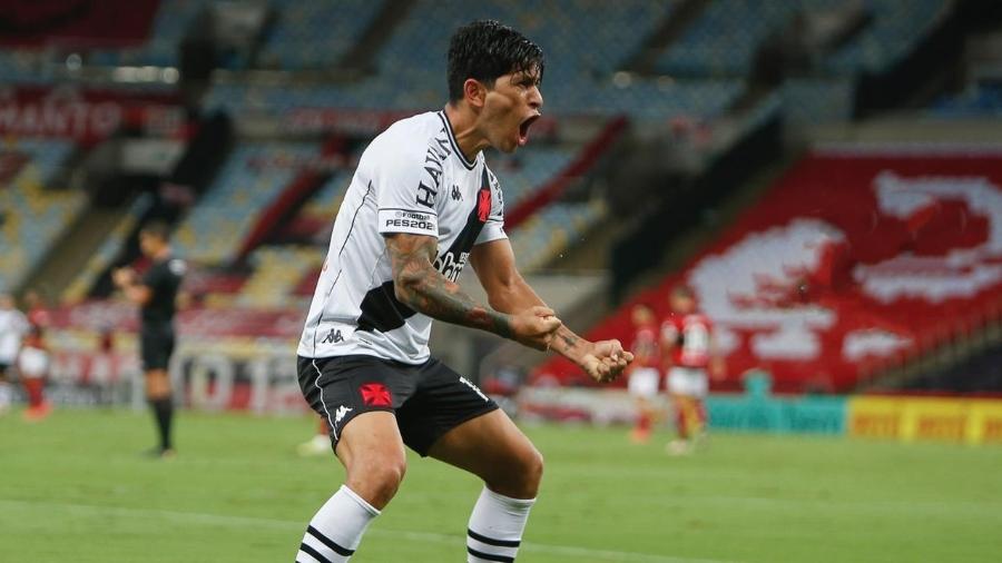 Germán Cano vibra após marcar na vitória do Vasco por 3 a 1 sobre o Flamengo no Carioca - Rafael Ribeiro / Vasco