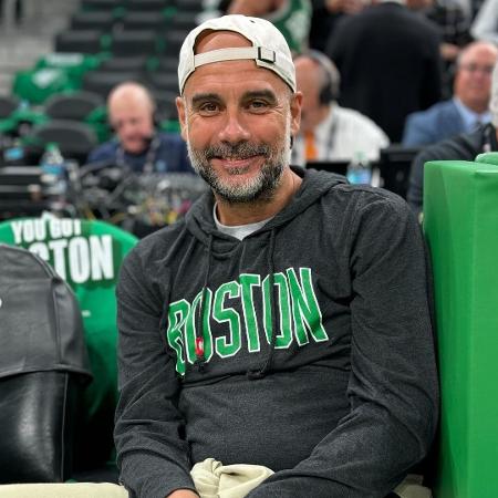 Pep Guardiola durante o jogo 1 das finais da NBA