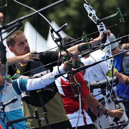 Marcus D'Almeida no ranqueamento do tiro com arco masculino nos Jogos Olímpicos de Paris