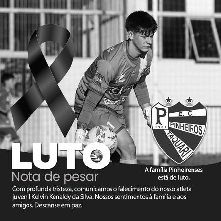 Kelvin Kenaldy da Silva, goleiro de 17 anos do Pinheiros, morreu após passar mal Kelvin Kenaldy da Silva, goleiro de 17 anos do Pinheiros, morreu após passar mal