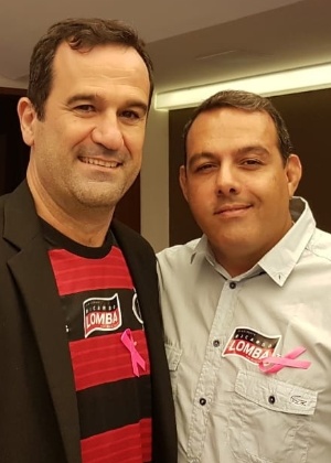 Ricardo Lomba (e) recebeu o apoio do ex-opositor Cacau Cotta na eleição do Flamengo - Vinícius Castro/UOL Esporte - Vinícius Castro/UOL Esporte