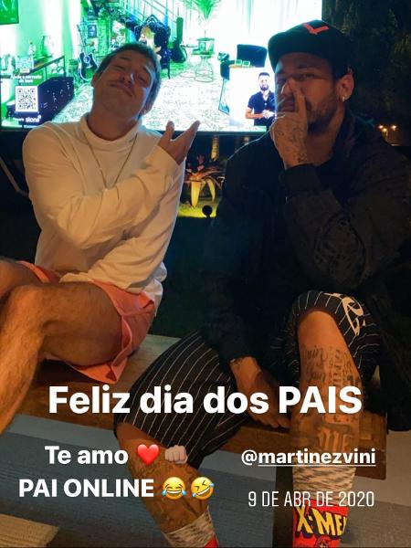 Vinicius Martinez e Neymar mostraram amizade nas redes sociais - Reprodução/Instagram