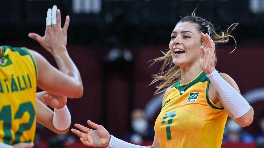 Brasil x EUA disputam a final do vôlei feminino nas Olimpíadas de Tóquio - Luis Robayo/AFP