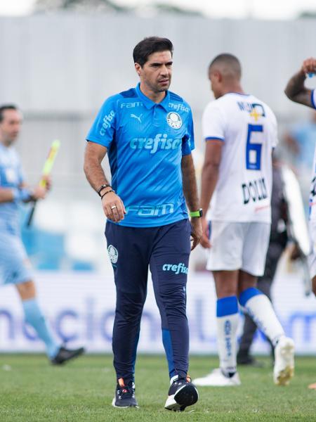 Abel Ferreira durante a partida contra o Água Santa - Abner Dourado/AGIF