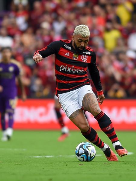 Gabigol durante o jogo entre Flamengo e Orlando City