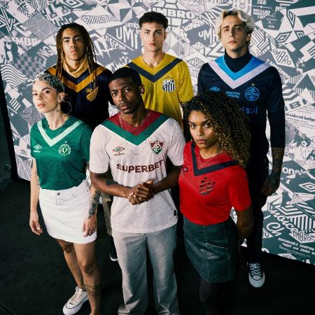 Umbro lançou camisas de seis times brasileiros em comemoração ao seu centenário - Divulgação/Umbro