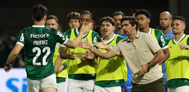 Jogadores do Palmeiras celebrando