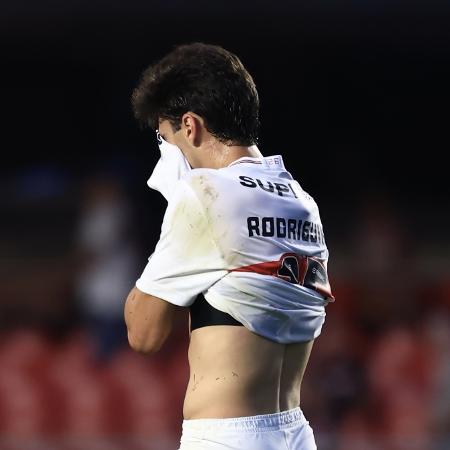 Rodrigiunho, do São Paulo, em jogo contra o Palmeiras pelo Brasileirão
