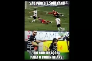 Memes da goleada do Corinthians sobre o São Paulo por 6 a 1