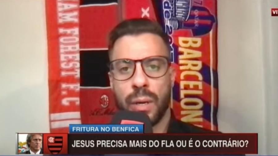 Felippe Facincani relembra áudio vazado criticando o Palmeiras - Reprodução/ESPN