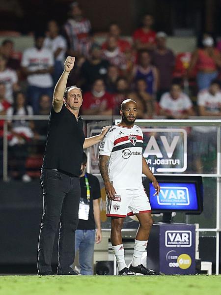 Rogério Ceni e Patrick se desentenderam no vestiário após derrota do São Paulo para o Fluminense - Paulo Pinto/São Paulo FC