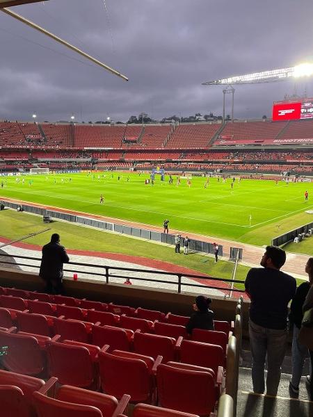 Camarote dos Ídolos, do São Paulo, dá visão ampla ao estádio do Morumbi - Reprodução/Instagram