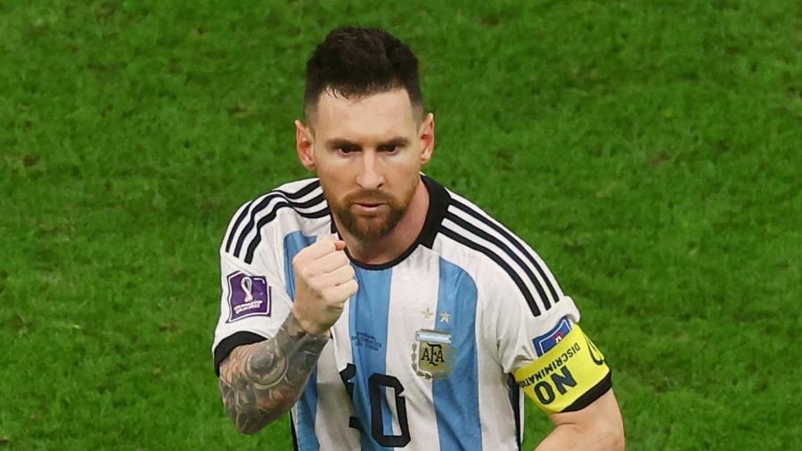 Lionel Messi é o maior goleador argentino em Copas do Mundo, com dez gols - Paul Childs/Reuters