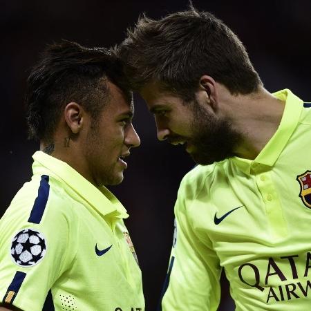 Neymar e Piqué vão se reencontrar na Champions - AFP PHOTO / FRANCK FIFE