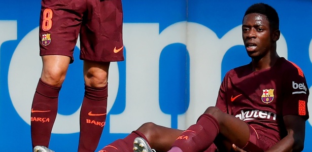 Dembelé sofreu uma lesão no músculo posterior da coxa esquerda em outubro - Paul Hanna/Reuters