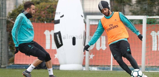 Marcelo retornou aos treinos nesta quinta-feira (1) - HELIOS DE LA RUBIA/Real Madrid