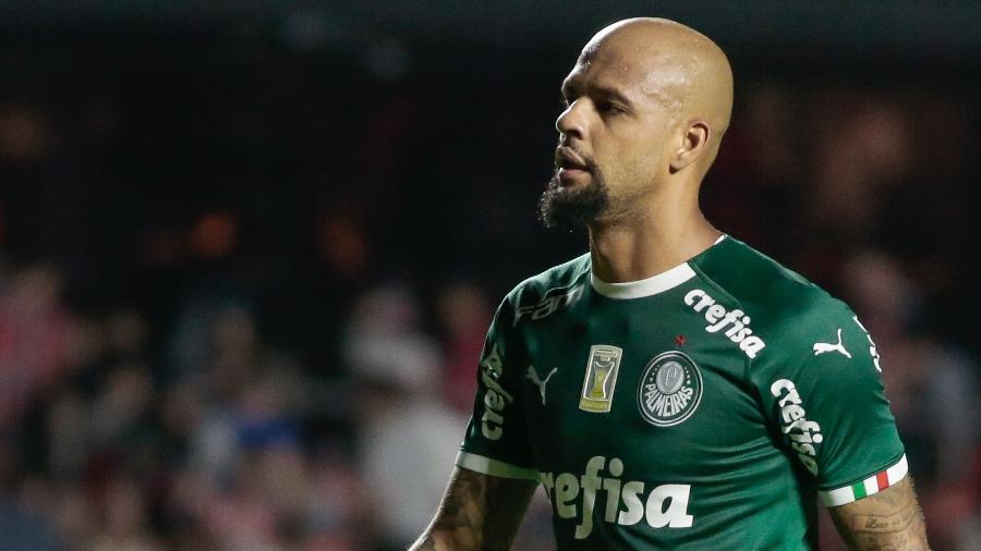 Felipe Melo, do Palmeiras, enfrenta o São Paulo no Morumbi - Marcello Zambrana/AGIF