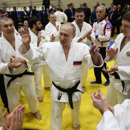 Vladimir Putin é faixa-preta no judô e era "Presidente Honorário" da Federação Internacional da modalidade - Mikhail Svetlov/Getty