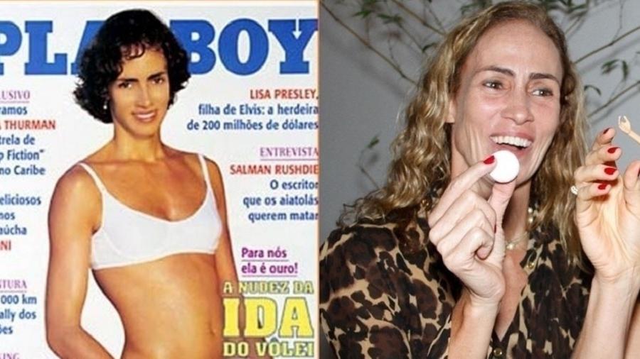 Ida foi outra musa do vôlei e chegou a posar para a revista Playboy - Montagem UOL com fotos de Divulgação
