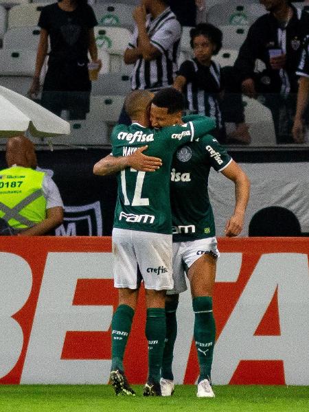 Murilo, do Palmeiras, comemora gol da vitória sobre o Atlético-MG - Fernando Moreno/AGIF