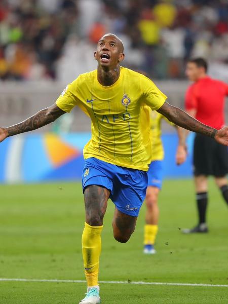 Anderson Talisca celebra seu gol pelo Al-Nassr contra o Al-Duhail pela Liga dos Campeões da Ásia