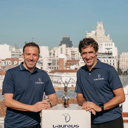 Alessandro Del Piero e Raúl González participam do anúncio de Madrid como sede do prêmio Laureus 2024