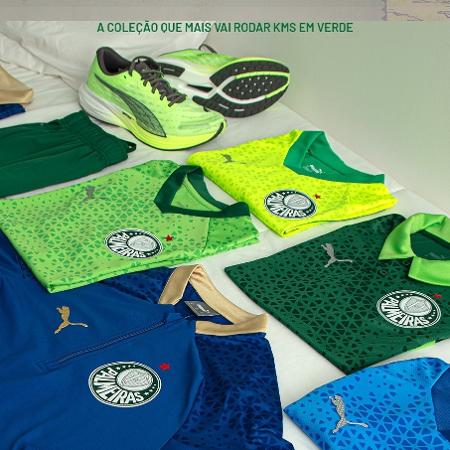 Palmeiras lança novo uniforme de treino e de viagem para a temporada 2024 - Reprodução/Palmeiras