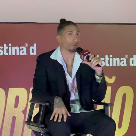 Raphinha, durante evento em São Paulo Raphinha, durante evento em São Paulo