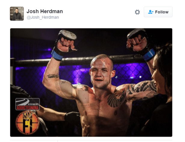 Josh Herdman, que interpretou o bruxo Goyle, agora é lutador de MMA - Twitter/Reprodução