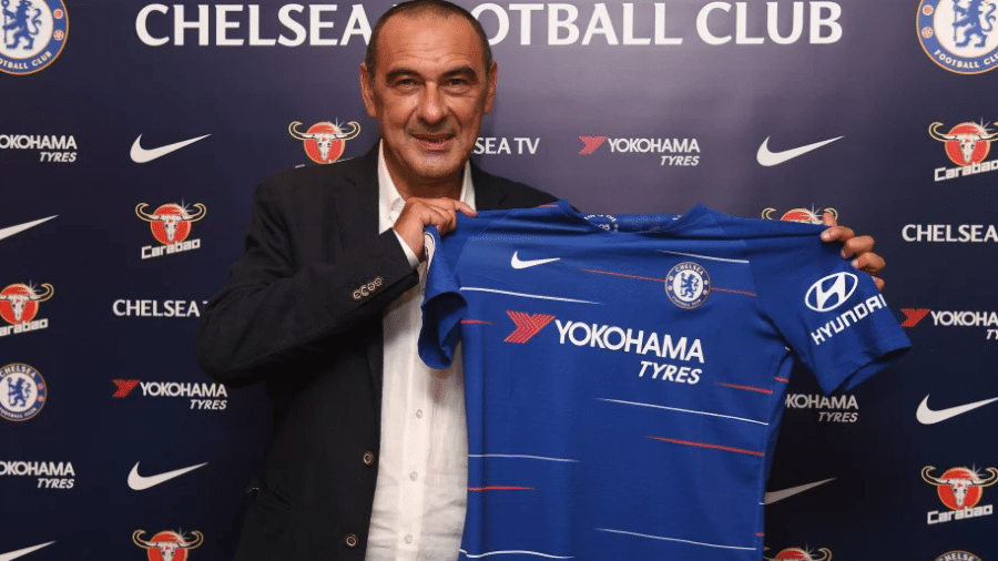 Maurizio Sarri, novo treinador do Chelsea - Chelsea/Oficial