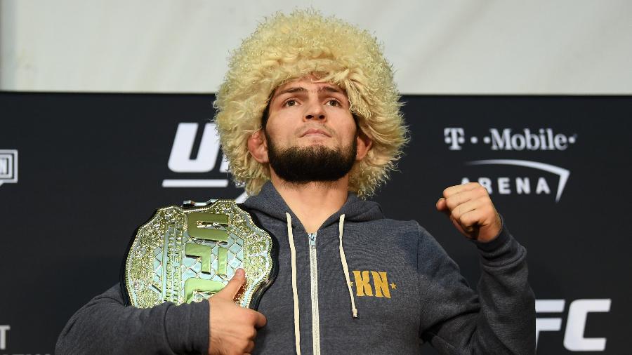Khabib Nurmagomedov é ex-campeão do peso-leve do UFC - Stephen McCarthy/Sportsfile via Getty Images