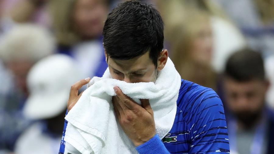 Novak Djokovic entregou a partida contra o suíço Stan Wawrinka - Matthew Stockman/Getty Images/AFP 