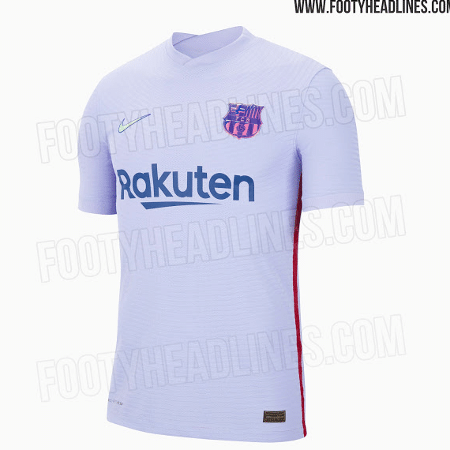 Suposta nova camisa 2 do Barcelona é lilás - Reprodução/Footyheadlines.com