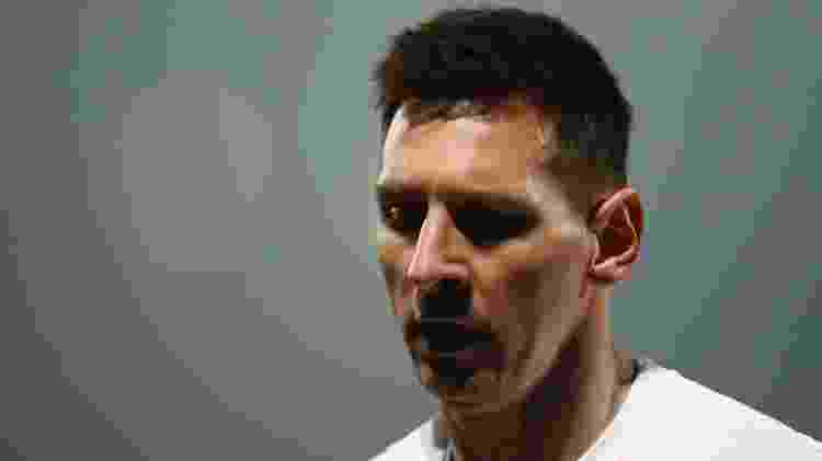 Lionel Messi lamenta chance perdida durante jogo entre PSG e Lorient, pelo Campeonato Francês - Stephane Mahe/Reuters - Stephane Mahe/Reuters