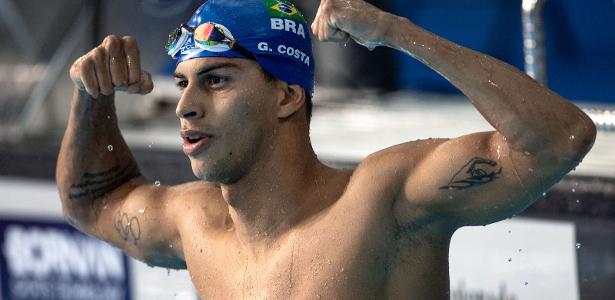 Guilherme Costa, o Cachorrão, ouro nos 800m livre da natação no Pan 2023