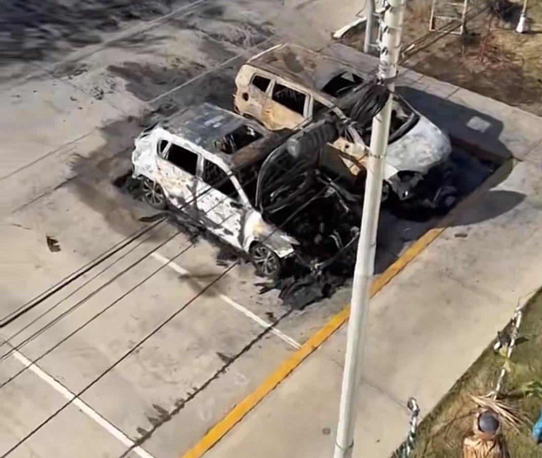 Carro do árbitro venezuelano Yender Herrera foi queimado na frente da casa dele - undefined