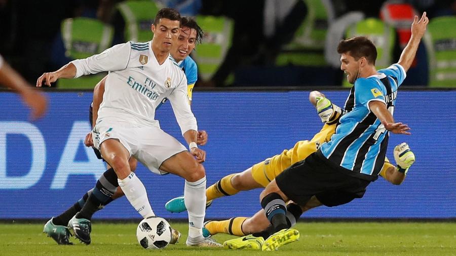 O Grêmio enfrentou o Real Madrid de Cristiano Ronaldo na final do Mundial de Clubes em 2017 - REUTERS/Amr Abdallah Dalsh