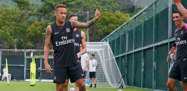 Neymar participa de treino do Paris Saint-Germain na China - Divulgação/PSG