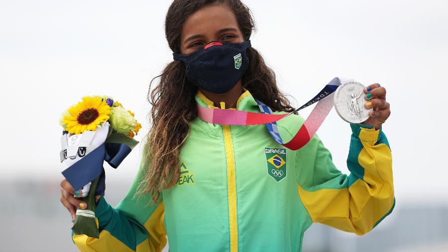 Rayssa Leal faturou a prata dos Jogos Olímpicos de Tóquio - Getty Images