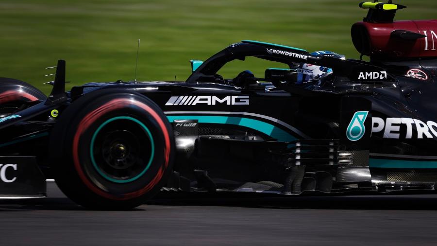 Valtteri Bottas, pole position para o GP do México, durante a sessão classificatória  - Mercedes
