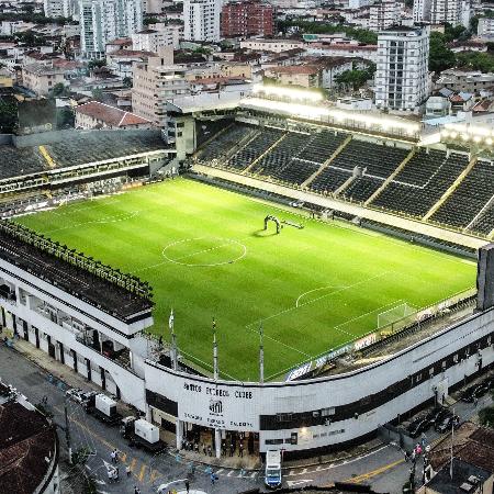 Vista geral da Vila Belmiro, estádio do Santos - Abner Dourado/Agif