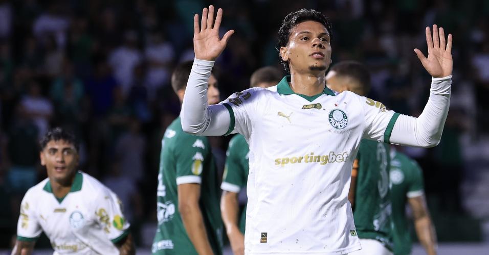 Richard Rios abriu o placar do Palmeiras na goleada sobre o Guarani, pelo Paulistão