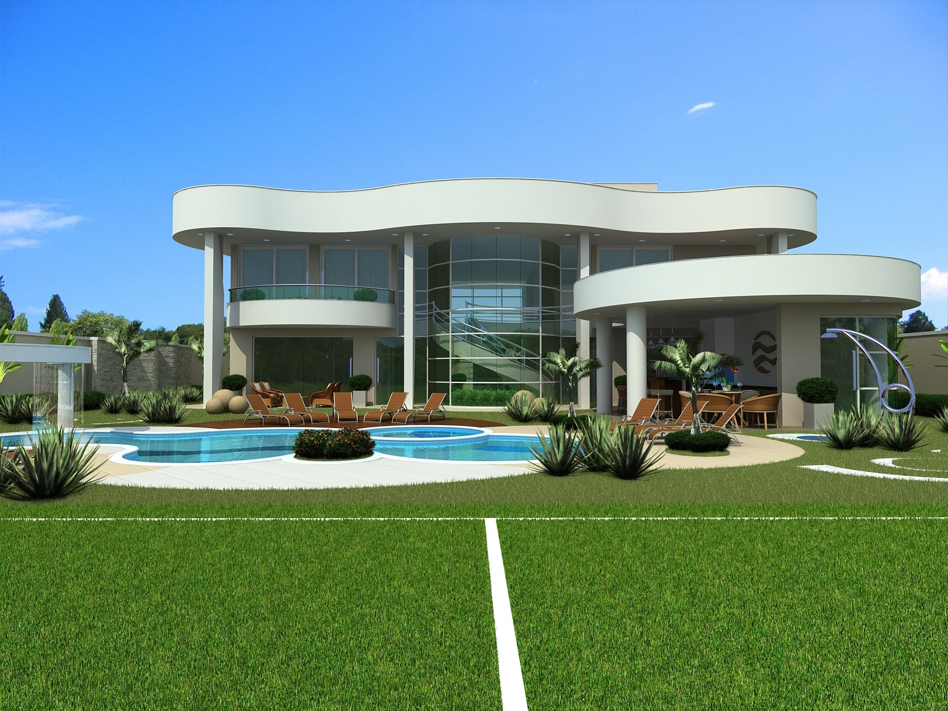 Projeto da casa do brasileiro Ismaily que está sendo construída no interior de Mato Grosso do Sul - Divulgação