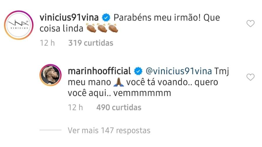Marinho pede Vina, do Ceará, no Santos - Reprodução/Instagram