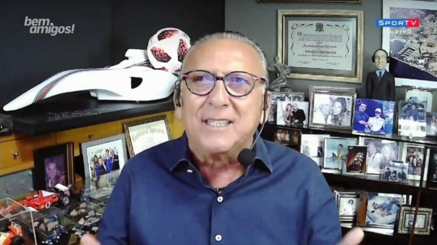 Galvão Bueno, narrador do grupo Globo - Reprodução/SporTV