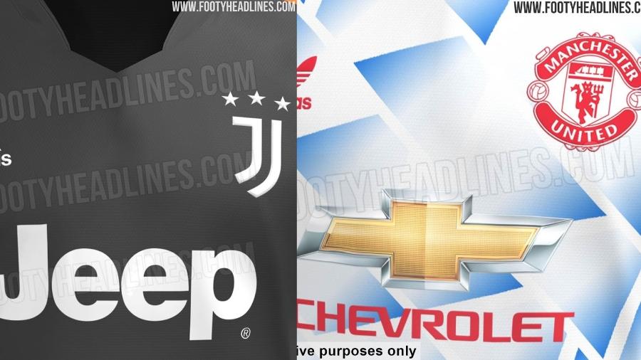 Site divulga imagens de supostos uniformes de Juventus e Manchester United para a temporada 2021-22 - Reprodução