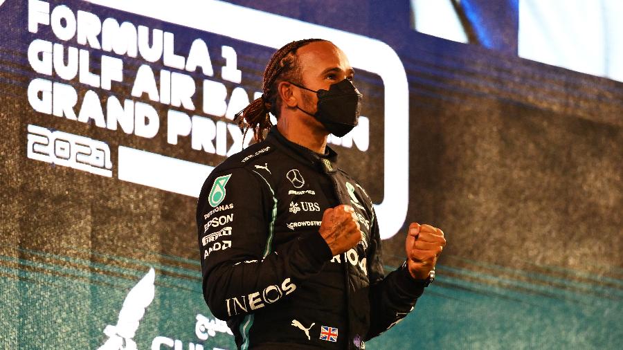 Hamilton no GP do Bahrein de Fórmula 1: Band não exibiu corrida para quem tem antena parabólica - Clive Mason/Getty Images