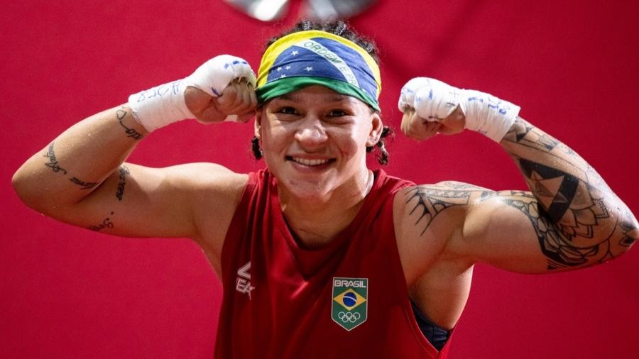 Bia Ferreira se classificou para a final da categoria até 60kg do boxe nas Olimpíadas de Tóquio-2020 - Miriam Jeske/COB