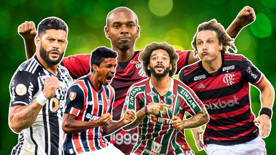 Hulk, Luiz Gustavo, Fernandinho, Marcelo e David Luiz voltaram para o futebol brasileiro - Gilson Lobo/Thiago Vasconcelos/Leonardo Lima/Thiago Robson Mafra/Alexandre Loureiro/AGIF